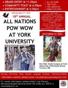 Pow wow 2020 at York University